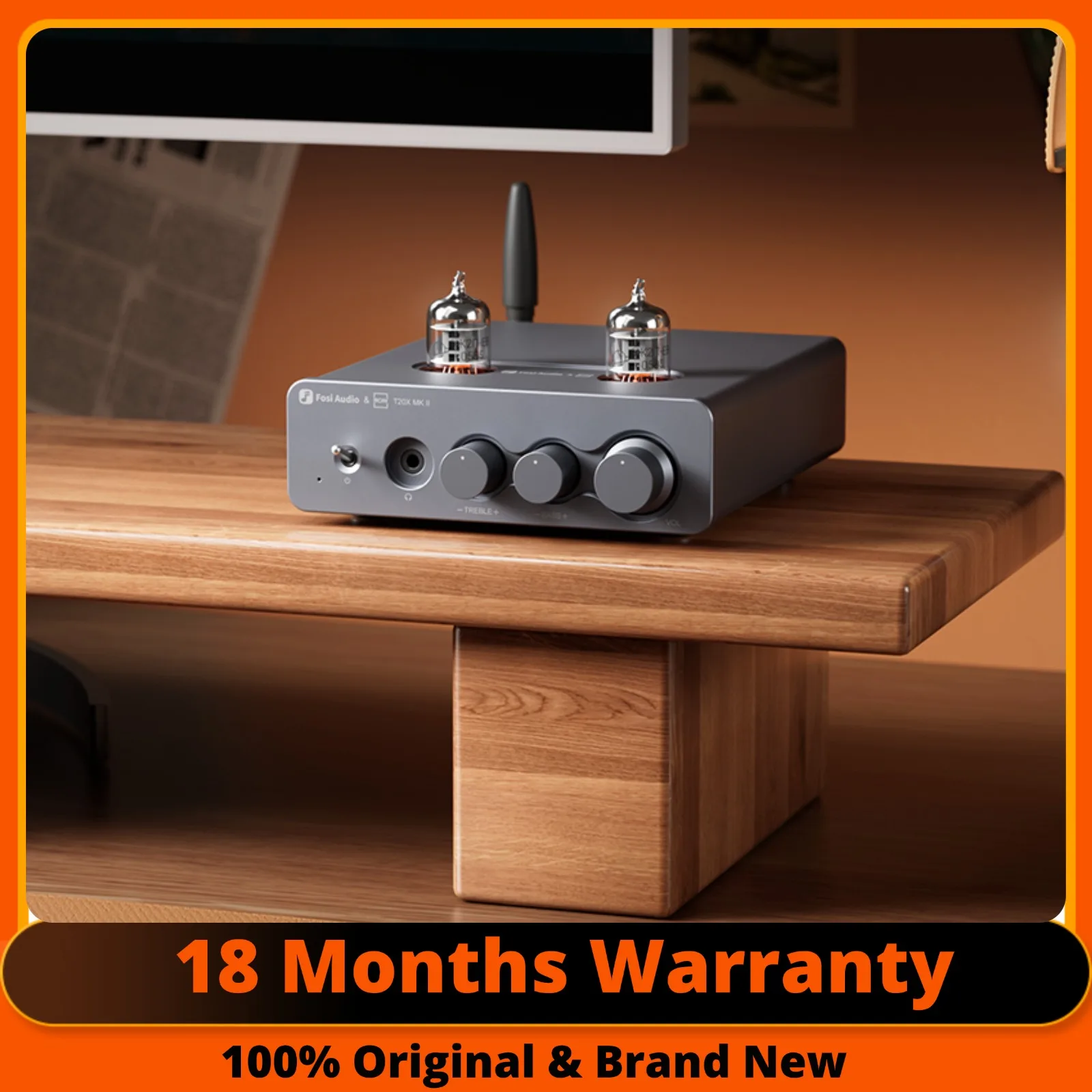 

Fosi Audio T20X MKII BluetoothTube Amplifier 150W*2 Class D Stereo Power Amp For Home Theater Speakers Headphone