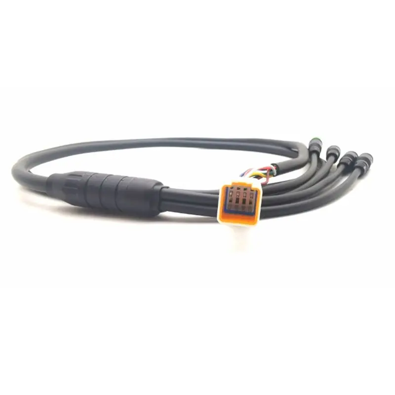 ABIU For Bafang M400 G330 G510 M620 Torque Motor 1T4 Assembly Cable Brake Display Throttle Connector(UART)