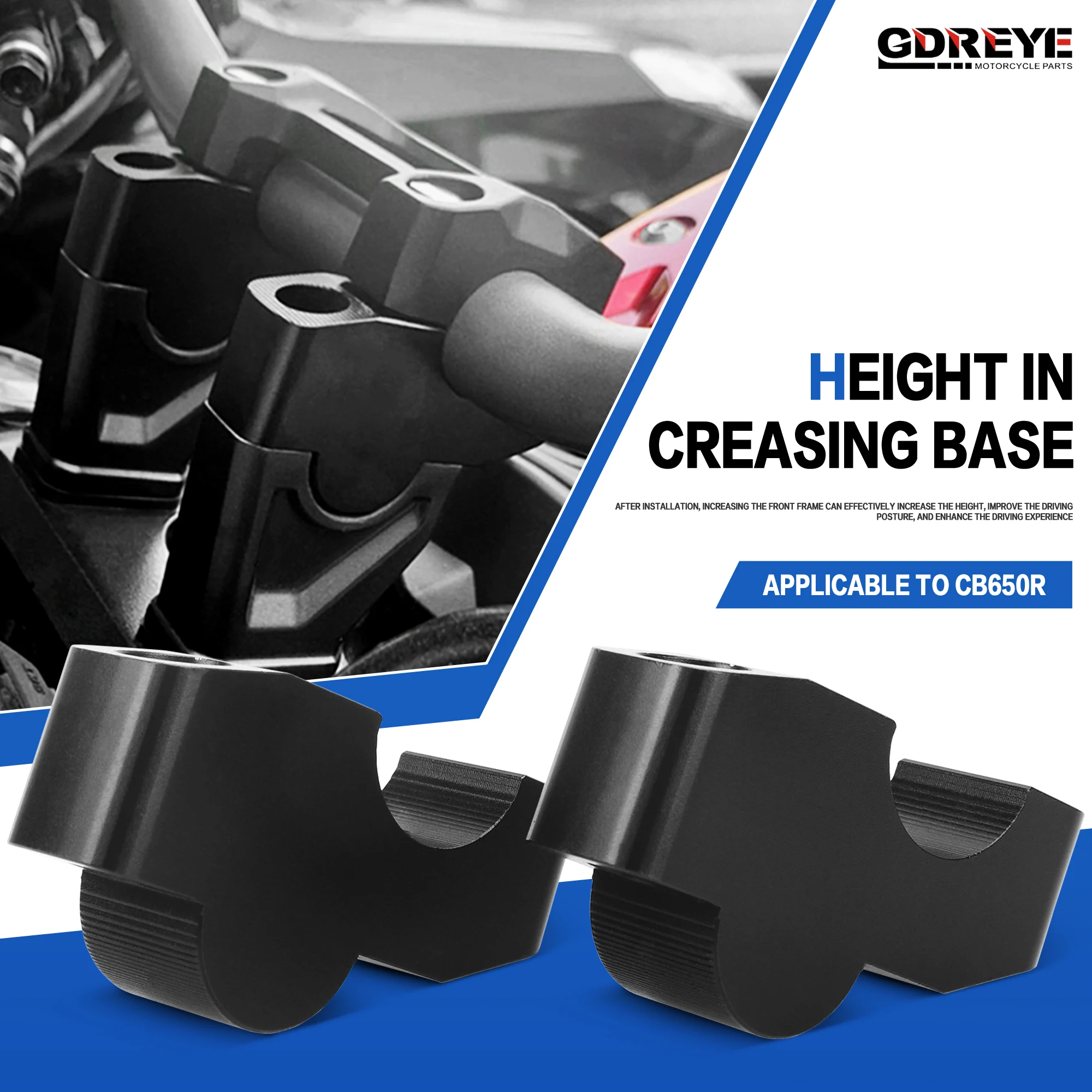 For Honda CB650R 2019-2025 CB 650 R Extend Adapter for CB650 R Motorcycle Handlebar Riser Bar Mount Handle Clamp