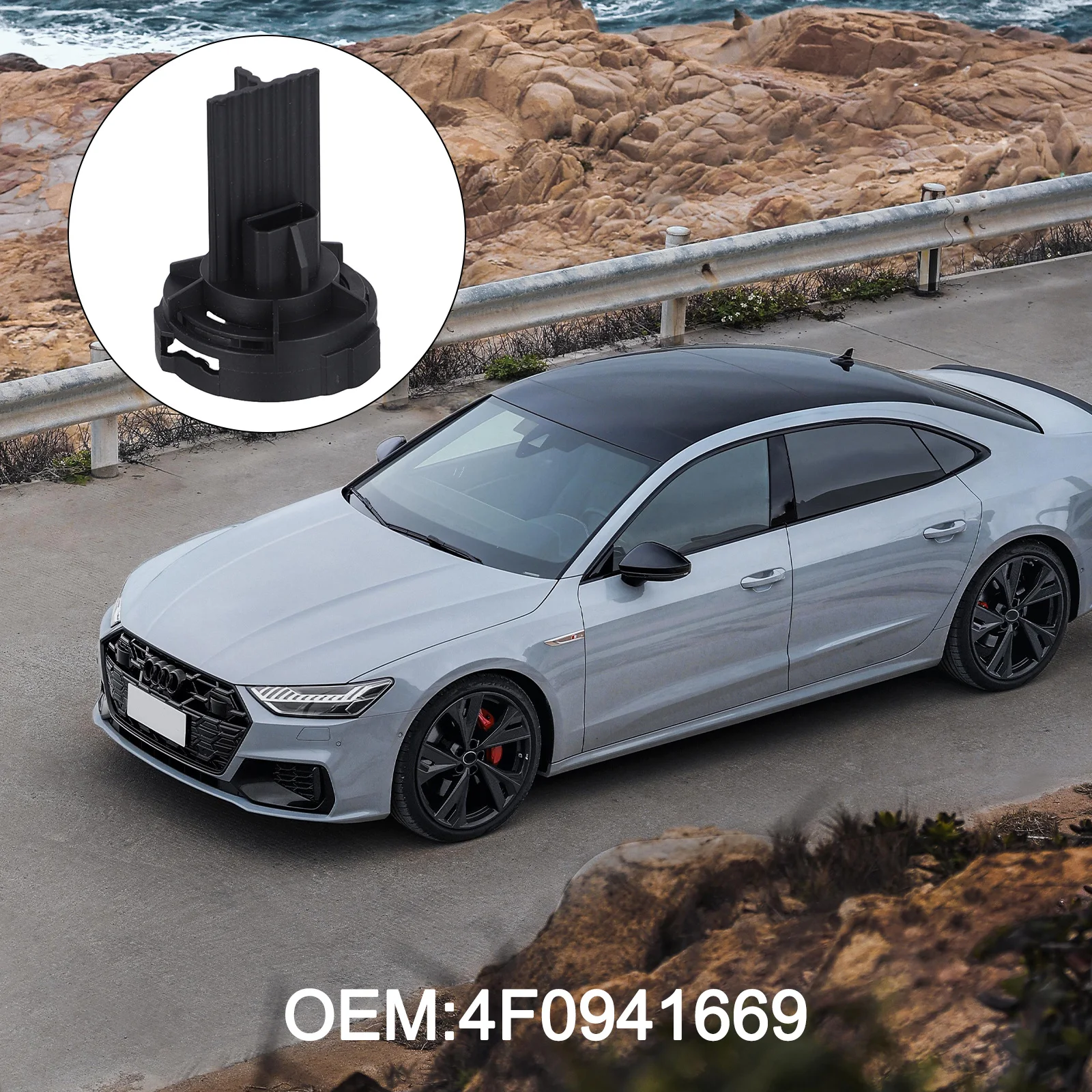 1Pcs Car Daytime Running Light Headlamp Turn Signal Socket Adapter For Jetta 2011-2017 4F0941669 Plastic Car Accessories
