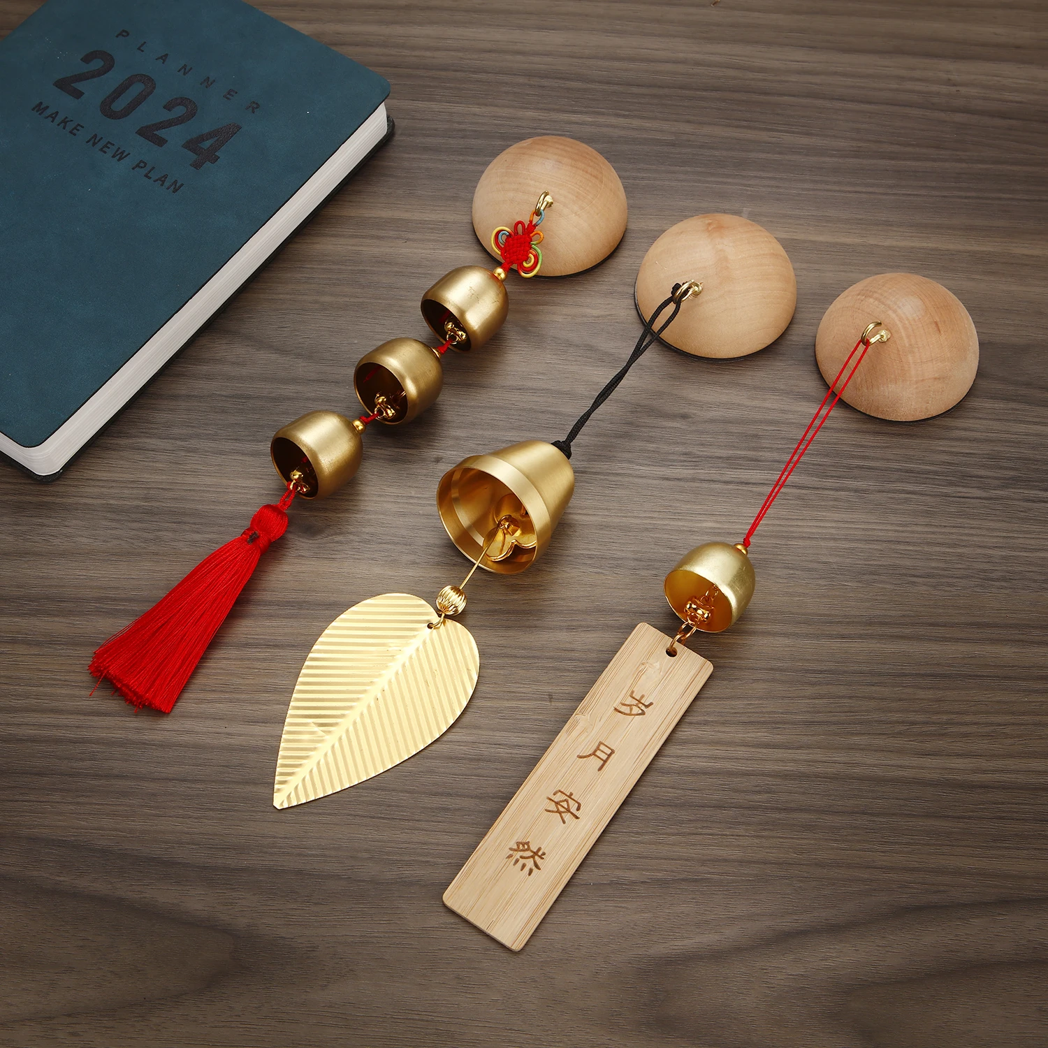 

Japanese Wooden Wind Chimes Wireless Doorbell Entrance Door Bell Decorative Wind Bell for Home Opening Hanging Decorations