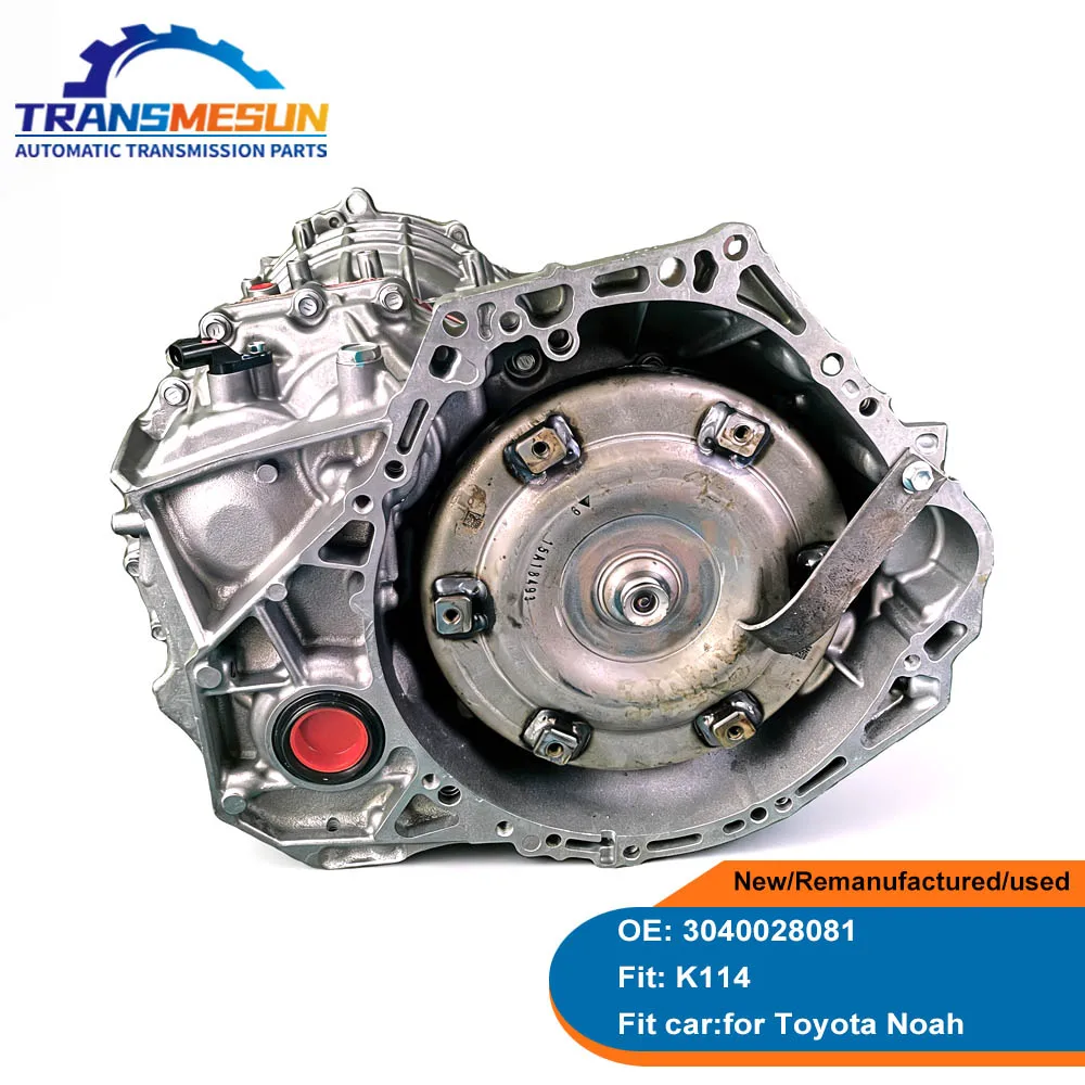 

Remanufactured Automatic Transmission Assembly K114 for Toyota Noah 3ZRFAE Engine 2017-2022 Car Gearbox 30400-28081