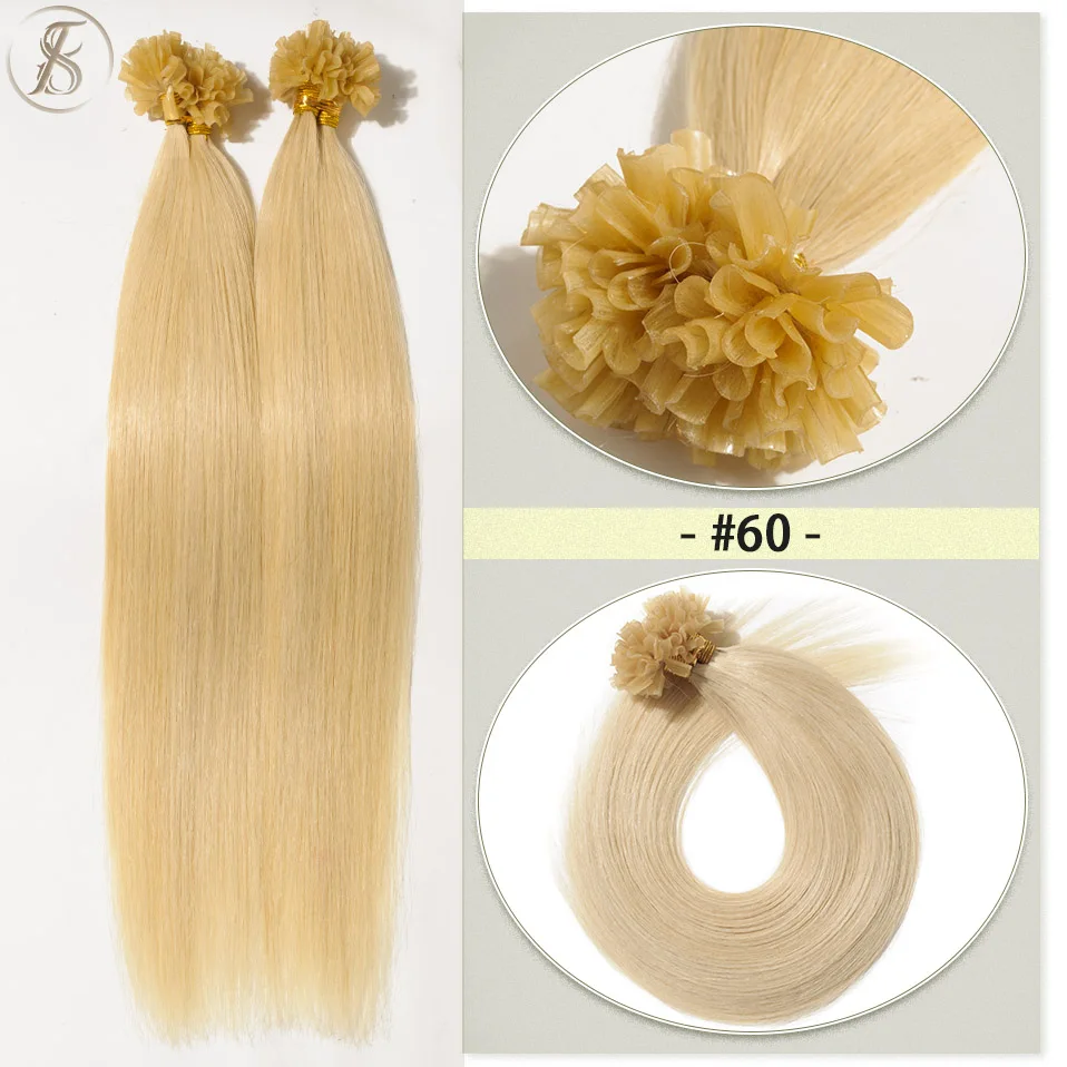 Tess 0,5 g/s u Spitze Haar verlängerungen 50g Micro link Keratin Fusion Echthaar Kapsel vor gebunden braun blond natürliche Haar verlängerung – Detail 15