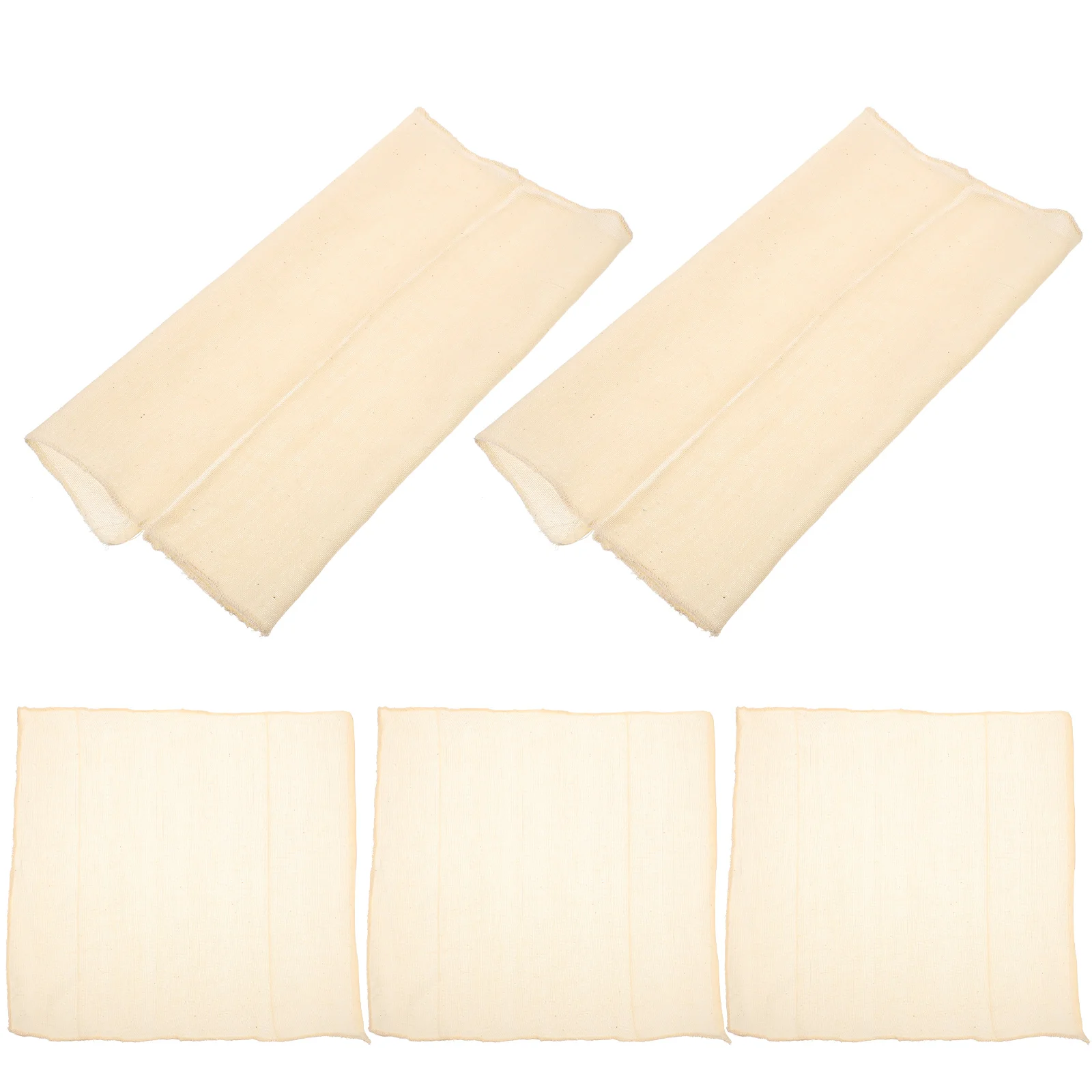 

5pcs Pure Cotton Gauze Cheesecloth 40x40 Reusable Unbleached Tofu Maker Fabric Muslin Straining Cloth Kitchen Bar Tools