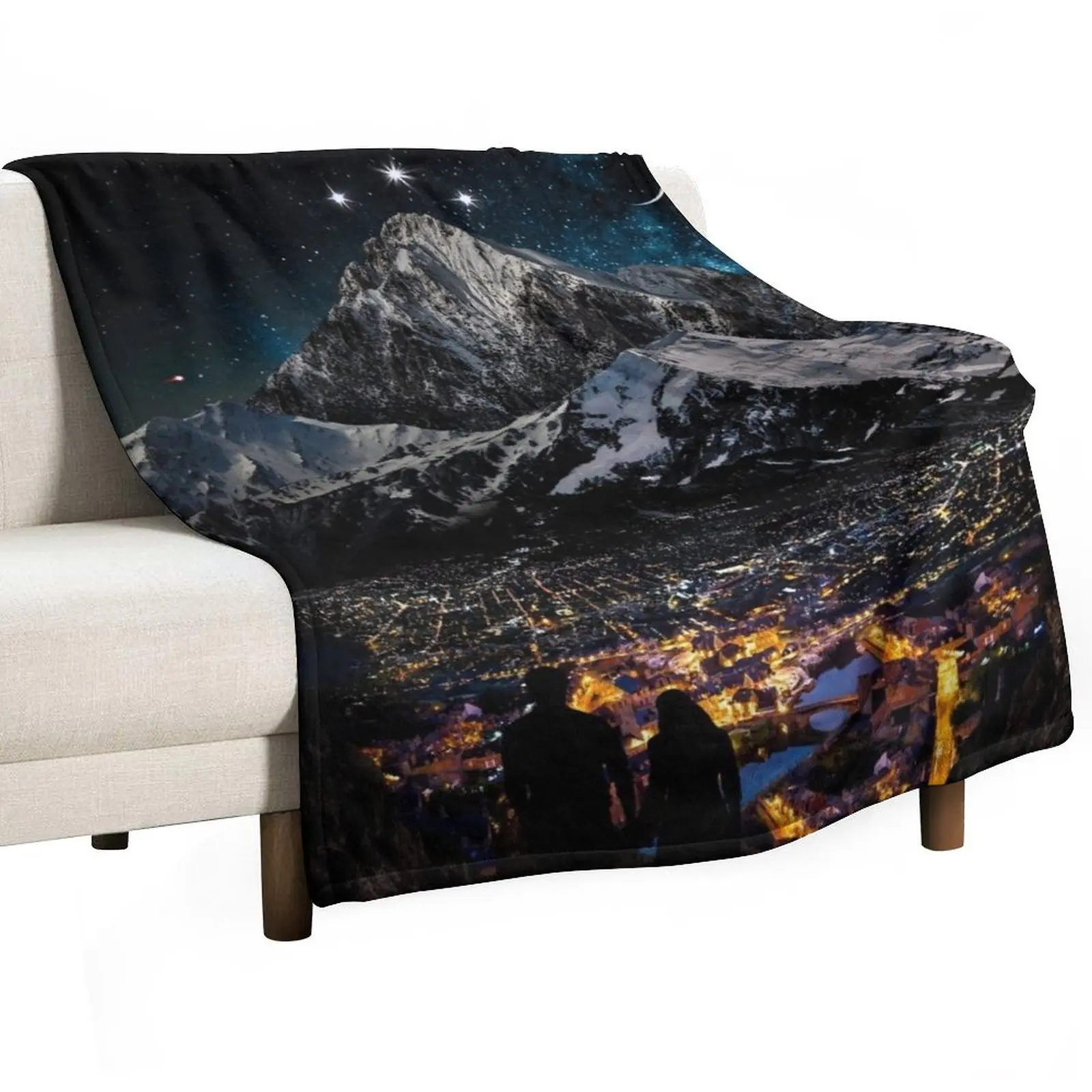 

Velaris - City of Starlight, Court of Dreams WITHOUT TEXT Throw Blanket Giant Sofa blankets and throws Polar Beautifuls Blankets