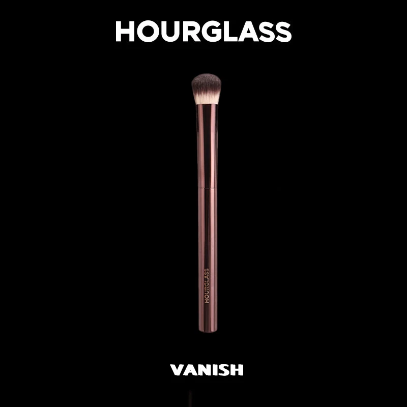 

Hourglass Vanish Makeup Brush Seamless Finish Concealer Brush Soft Fiber Hair Fashion Design Single Face Brush Metal Handle