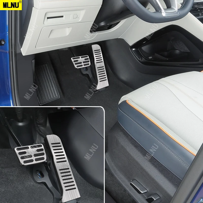 ملحقات لـ BYD Seal U/Song PLUS/Sealion 6 2025/2024 منصات دواسة الفرامل والغاز قاعدة سيليكون مضادة للانزلاق من سبائك الألومنيوم 2020-2023 #3