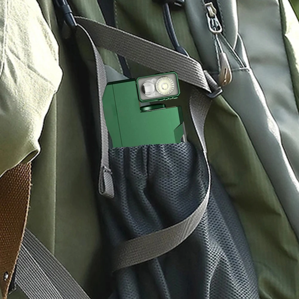 Torcia a LED Torcia compatta Mini torcia ricaricabile Modalità multiple Torcia rotante a 180 gradi per interruzioni di corrente