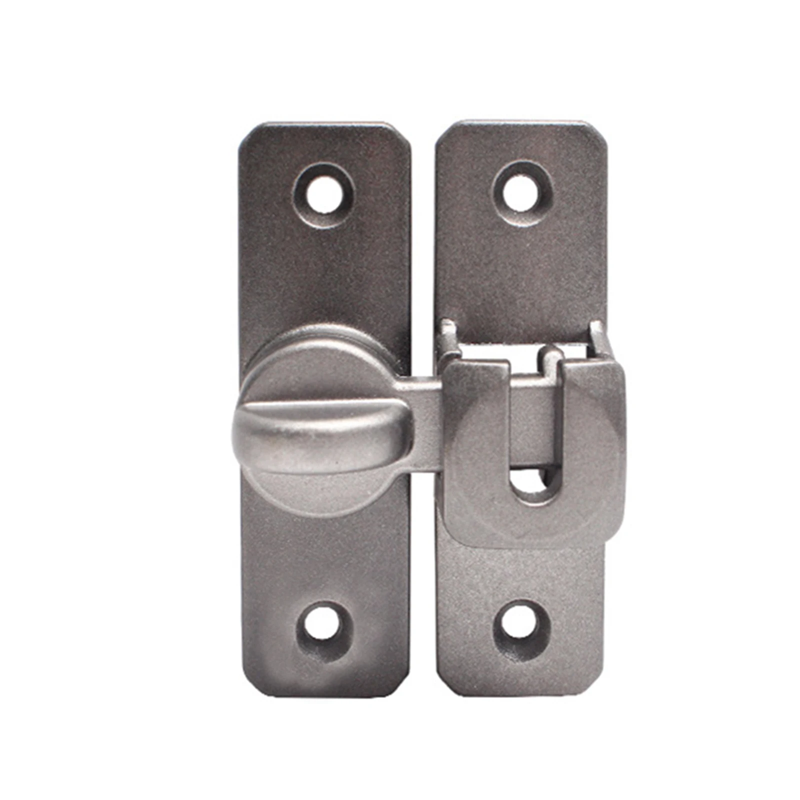 Robust Zinc Alloy Sliding Door Lock 90/180 Degree Design for Home Safety Suitable for Various Doors and Drawers