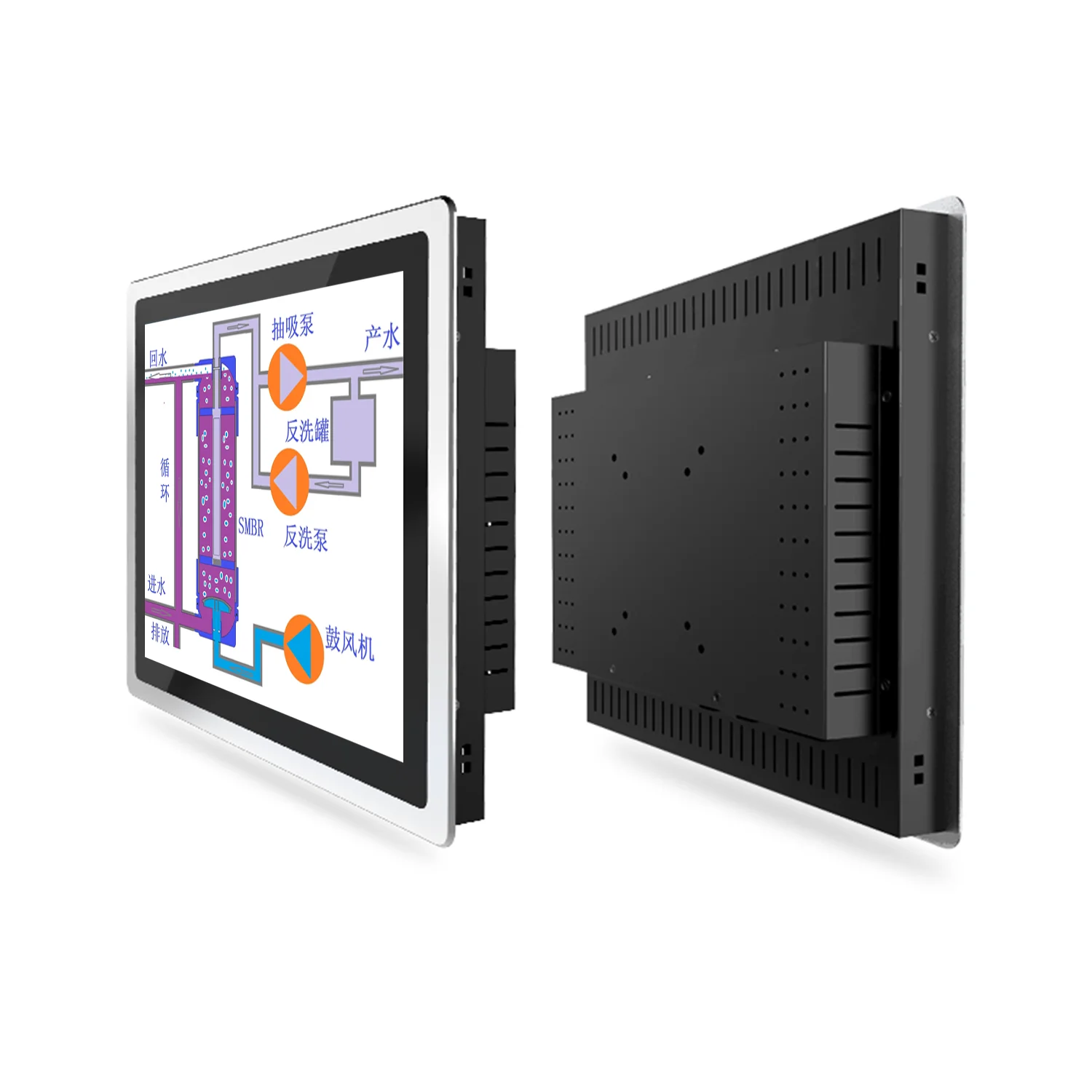 10.4/12/15/17/19 Inch 10 Points Tablet Hmi Plc Computer Monitor Touch Panel Screen Windows 7/ 10/XP Industrial All-in-one Pc