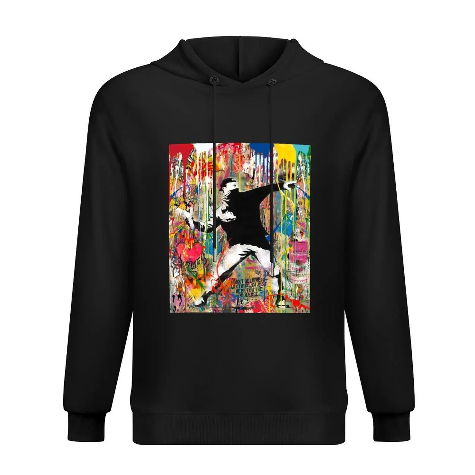 

Flower Thrower Pop Street Art Colorful Hoodie korean style clothes korean autumn clothes blouse men clothing anime hoodie