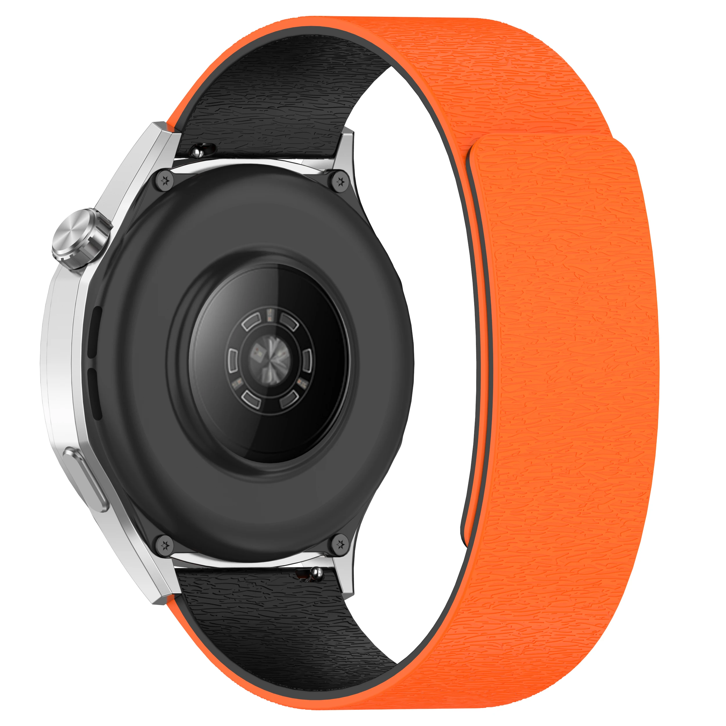 حزام سيليكون مغناطيسي لساعة هواوي 5/4/Pro/GT5 GT4 GT3 46 مللي متر سوار معصم رياضي كوريا لساعة Amazfit Active 2/Balance 2 1/Bip 6