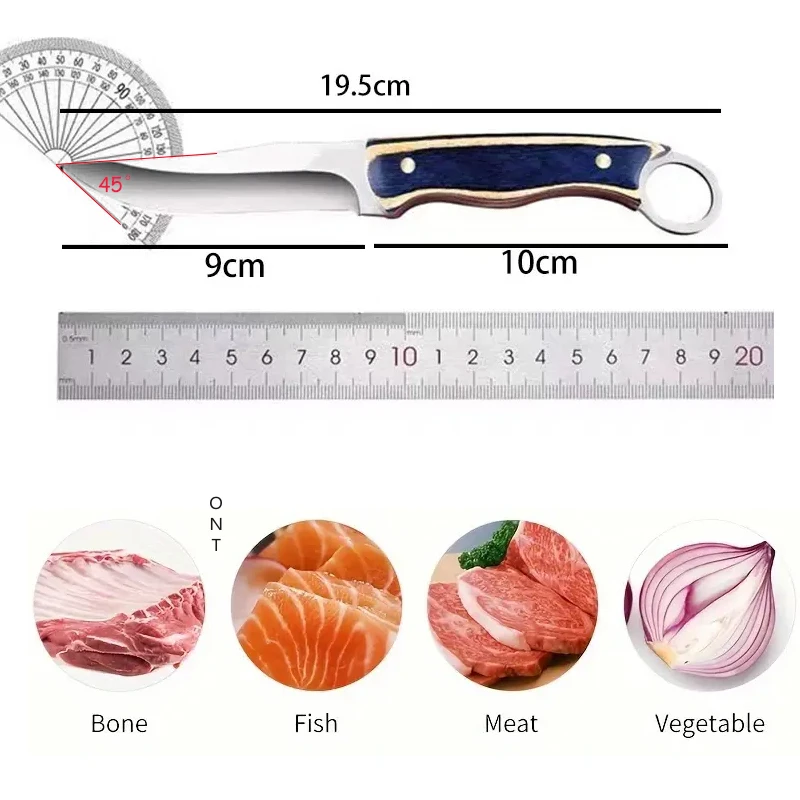 Professional Boning Knife Stainless Steel Boning Knife Hand Forged Utility knives Convenient Fruit Slicing Knife Eat Meat Knife