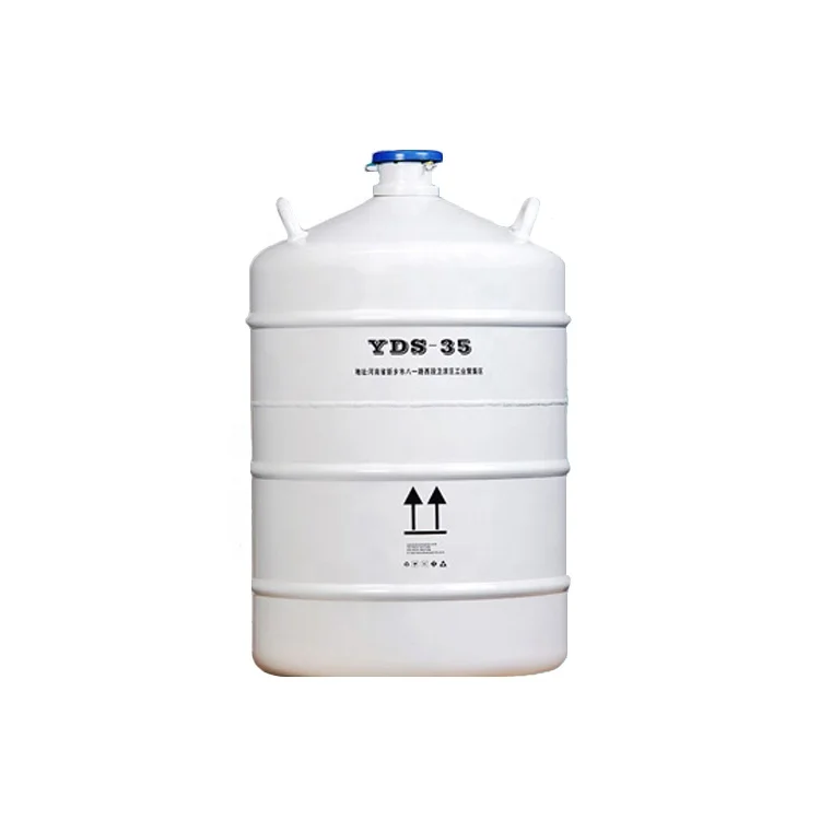 YDS-35B Aluminum Alloy Storage Type Liquid Nitrogen Container Liquid Nitrogen Tank Semen Tank