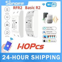 SONOFF Basic R2 / RFR2 433MHZ WIFI Smart Wall Switch Wireless Smart Home Automation Module Control Via Ewelink Alexa Google Home