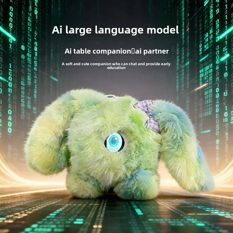 Image 7: Peluche interactive intelligente avec conversation vocale, yeux LED, compagnon émotionnel, robot, animal de compagnie électronique