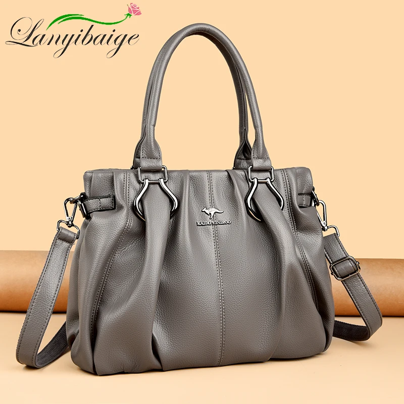 

Genuine Casual Tote Bag Luxury Handbags For Women Designer Purses and Handbag High Quality Soft Leather Commuting Hand Bags