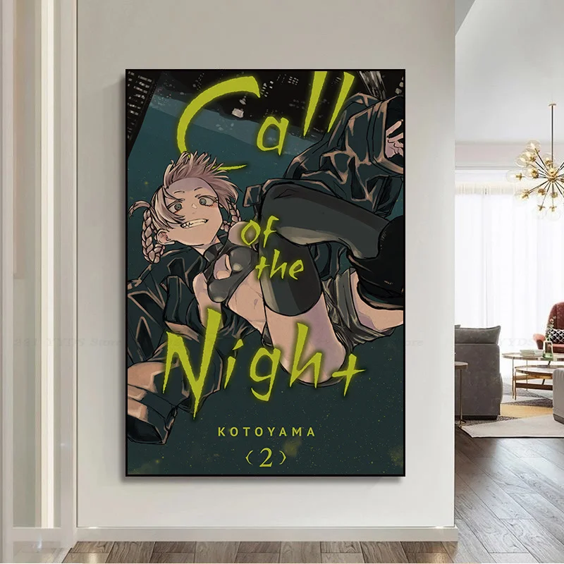 Call Of The Night Classic Anime Poster Vintage Room Home Bar Cafe Decor Posters Wall Stickers