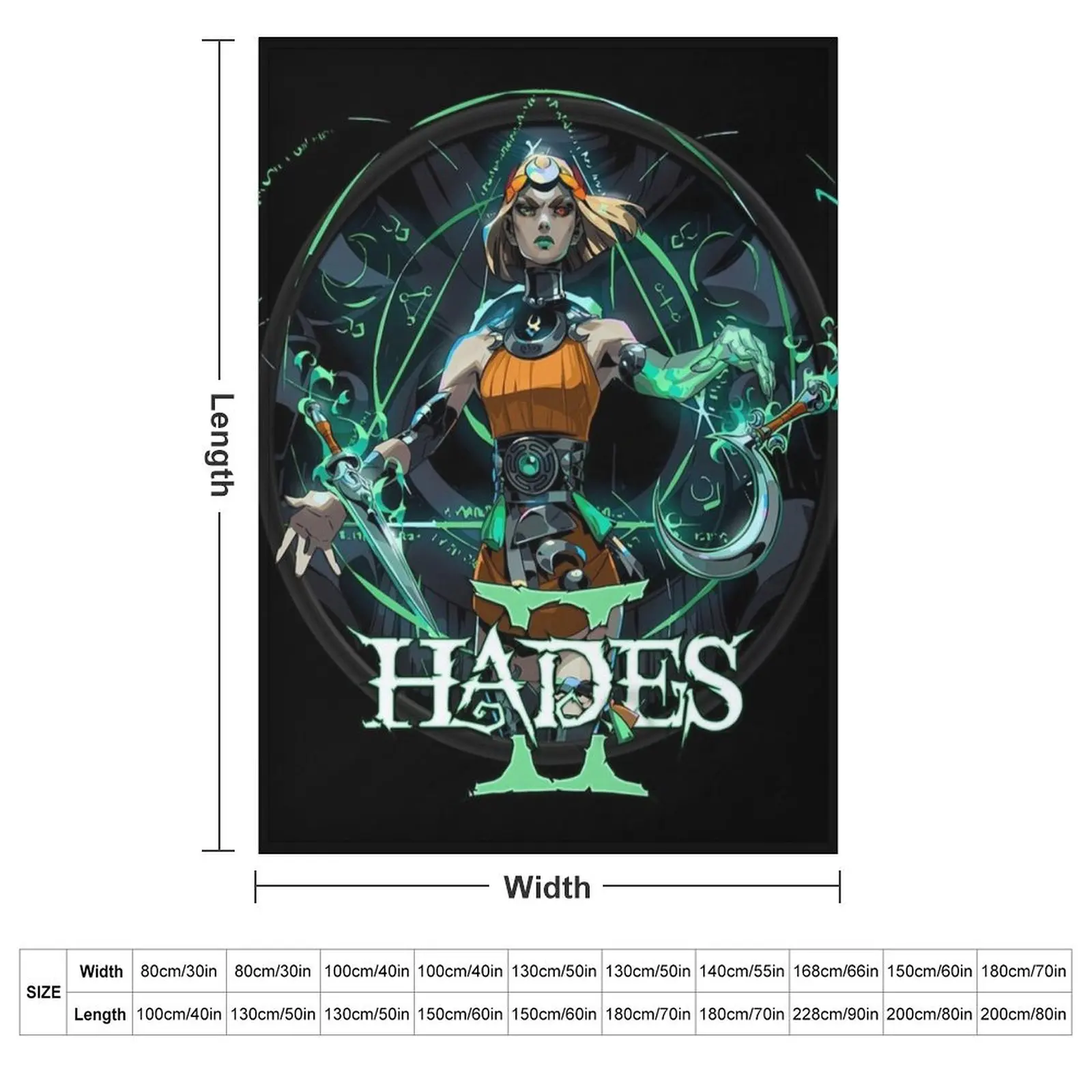 Hades 2 Throw Blanket couch cozy soft plush fuzzy picnic outdoor blanket