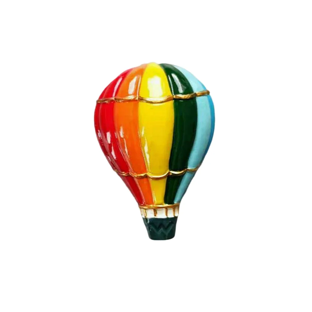 Colorful Hot Air Balloon 3D Resin Creative Personality Design Refrigerator Stickers Kitchen Home Message Board Decorations