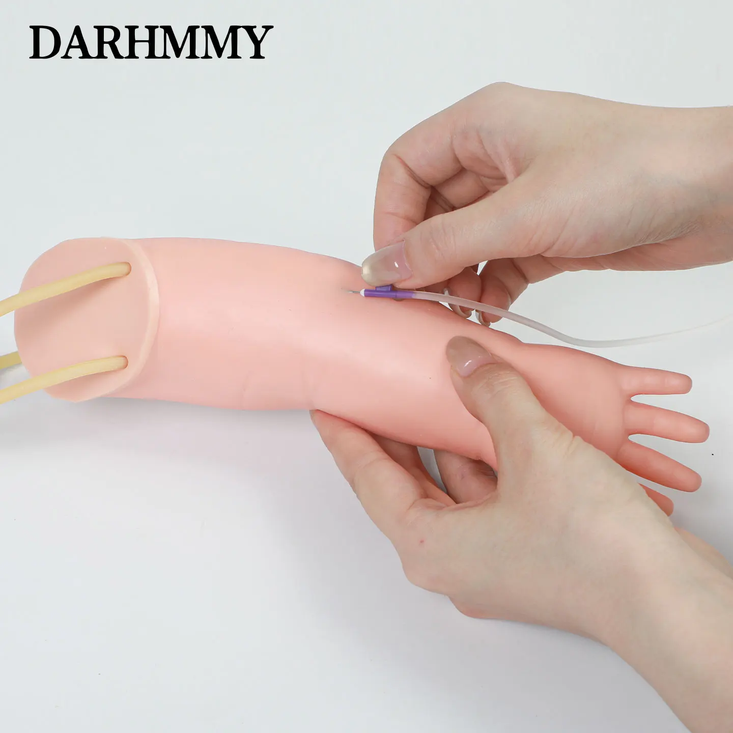 DARHMMY Advanced Infant Venipuncture Arm Model,IV Training Arm Model Nurse Training Blood Drawing Arm Model Kit