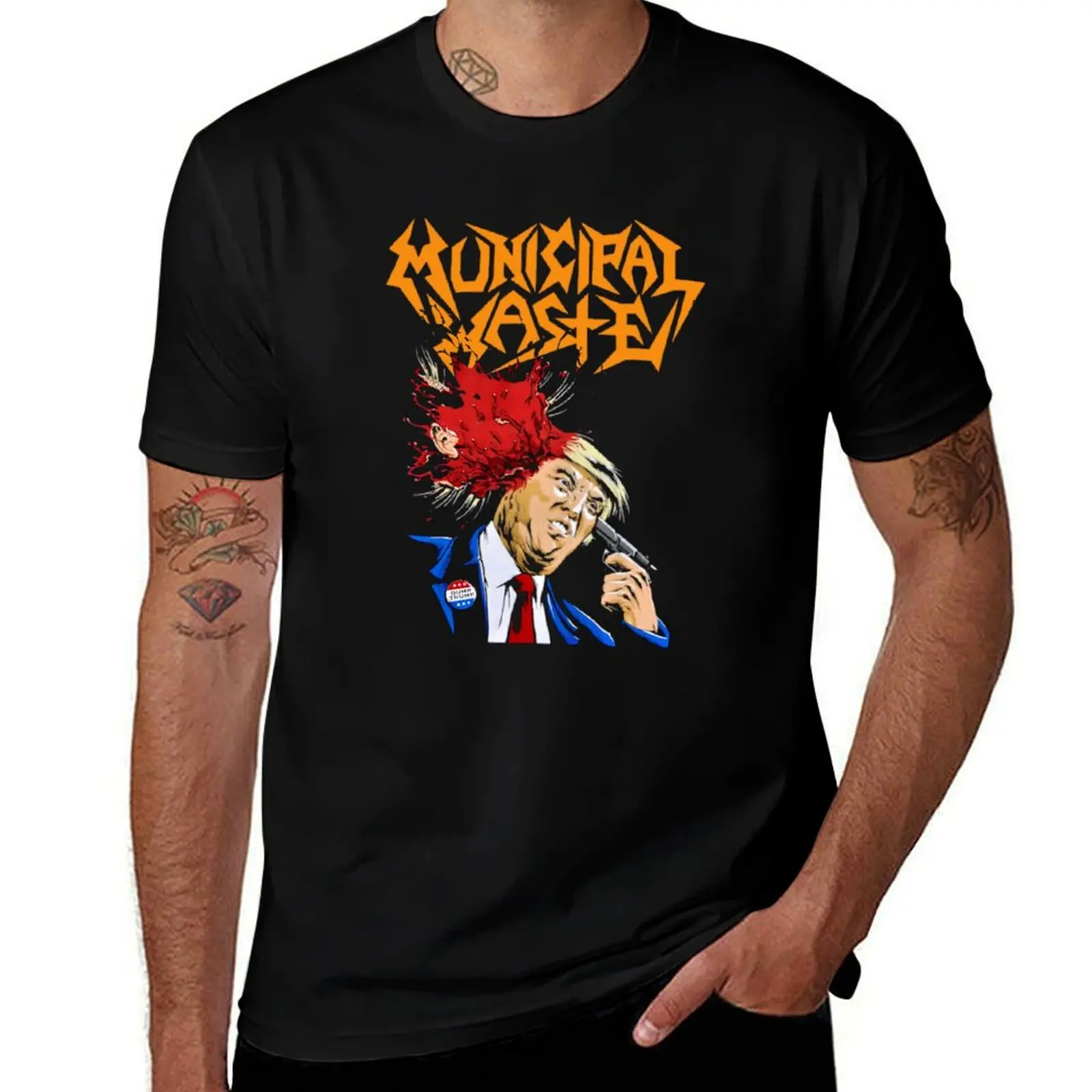 

Municipal Waste Band T-Shirt t shirt man designer t shirt for man 100 percent cotton t shirts for man graphic tees T-shirt