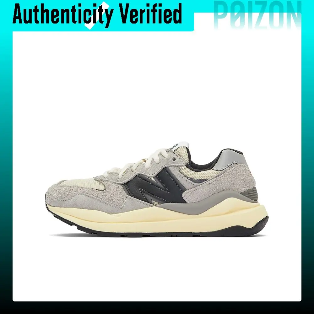 New Balance NB 5740 Fabric Low top Casual City Commuting Running Shoes Unisex Gray Shades, Gray White M5740RG