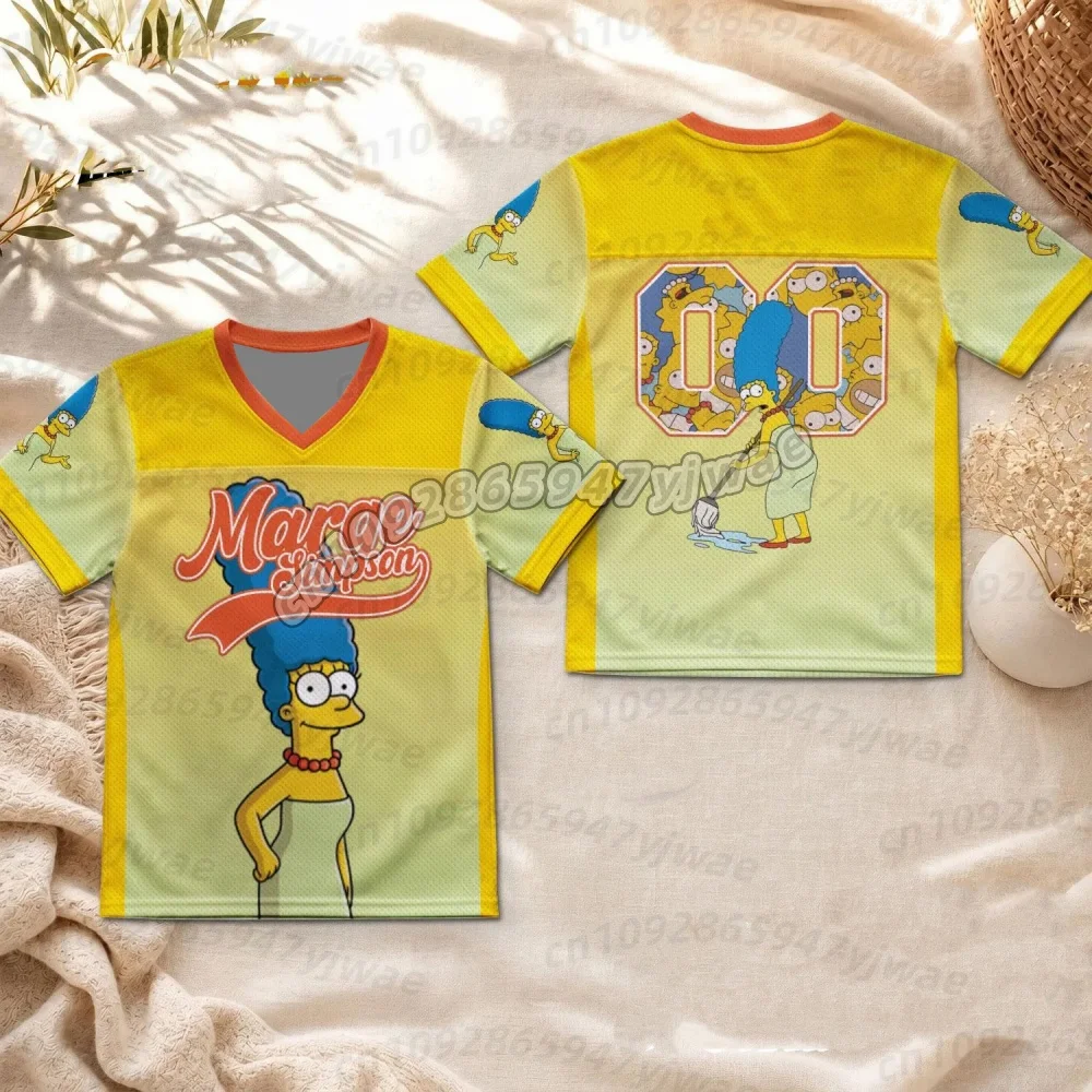 2026 Sommer Mädchen Jungen Cartoon Kurzarm-T-Shirt Simpson PRINT T-Shirt Kinder Sommer Herren Damen Jungen T-Shirt – Detail 9