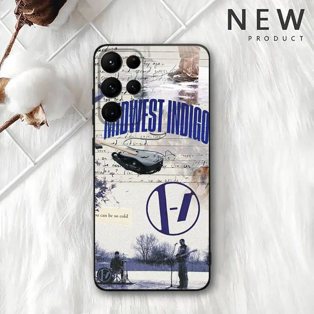 حافظة هاتف T-Twenty One Pilots لهاتف سامسونج S 25,24,23,22,30,21,10,9,Ultra,Plus,Lite,FE,4,5G حافظة ناعمة سوداء #3