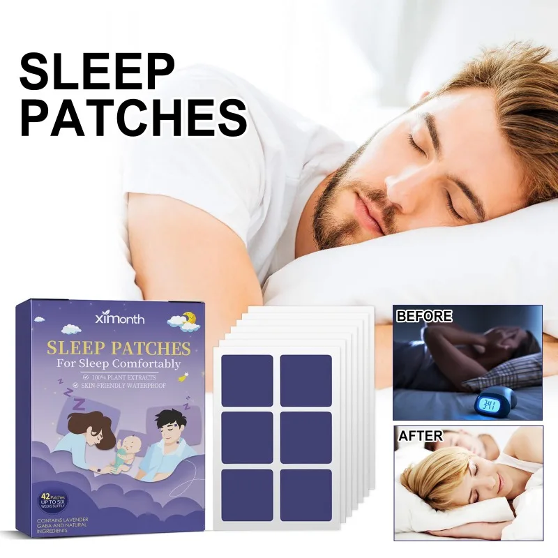 

Insomnia Treatment Patches Improve Sleep Quality Fall Asleep Relax Nerve Anxiety Relieve Fatigue Soothing Mood Sleeping Sticker