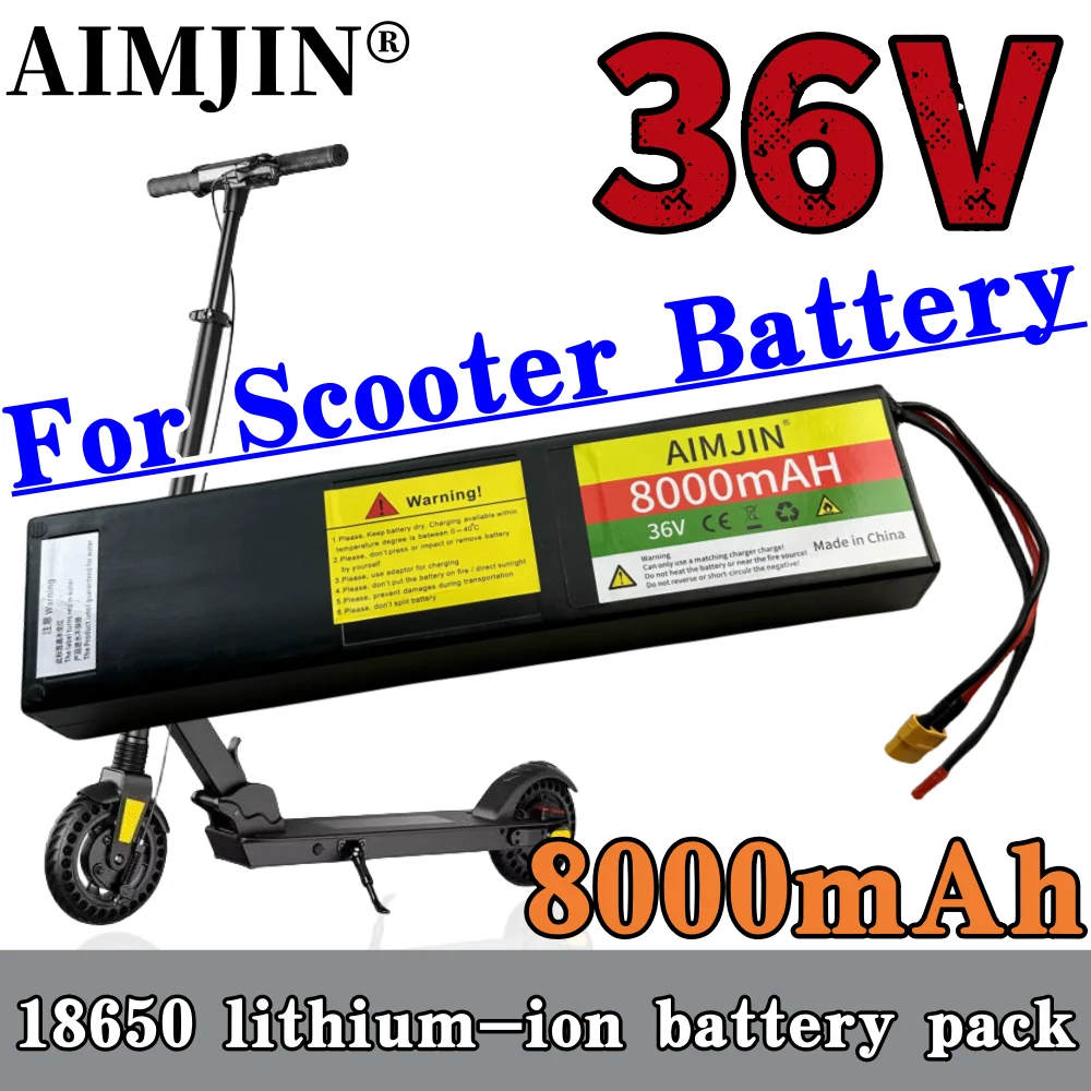 

10S3P 18650 Lithium-Ion Battery Pack 36V 8000mAH Suitable for KUGOO S1/S2/S3 Electric Scooters