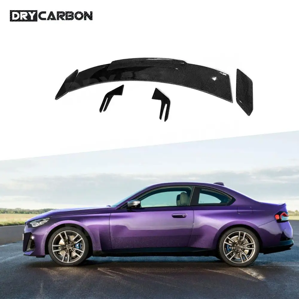 

For G42 Carbon Fiber Rear Trunk Wing Spoiler for BMW M235i M240i G80 M3 G82 M4 M Style Gloss Black / Carbon Fiber Look