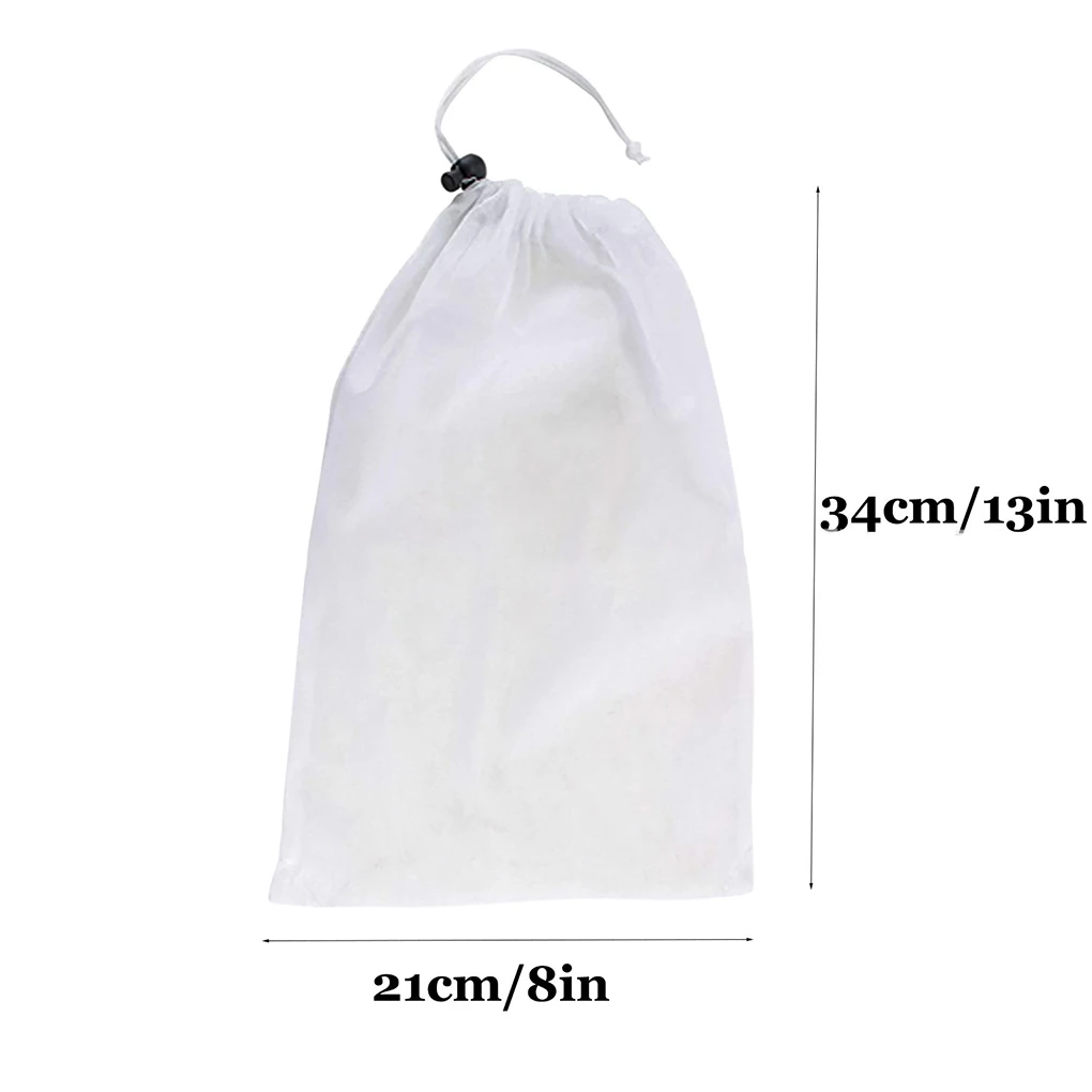 Pack of 2 Swimming Pool Filter Bag Dust Stain Debris Leaves Collection Cather Fine Mesh Indoor Outdoor Pools Vacuum Cleaning