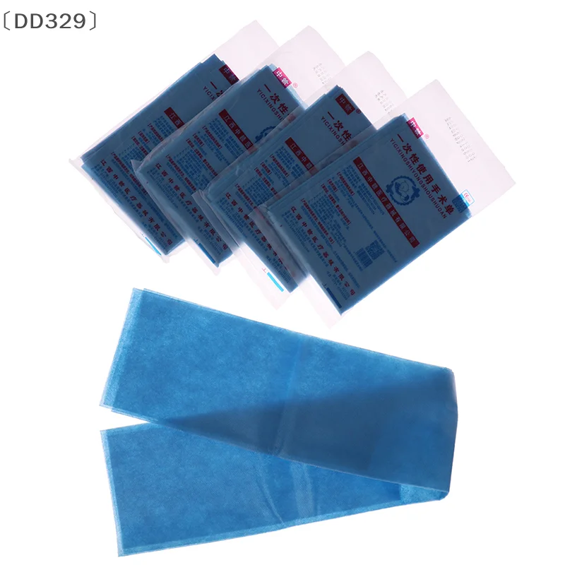 

OficialDD329 август:40 шт. Одноразовые хирургические шторы Хирургический лист Синее хирургическое полотенце Нетканый лист стерильных отверстий 600*600 мм
