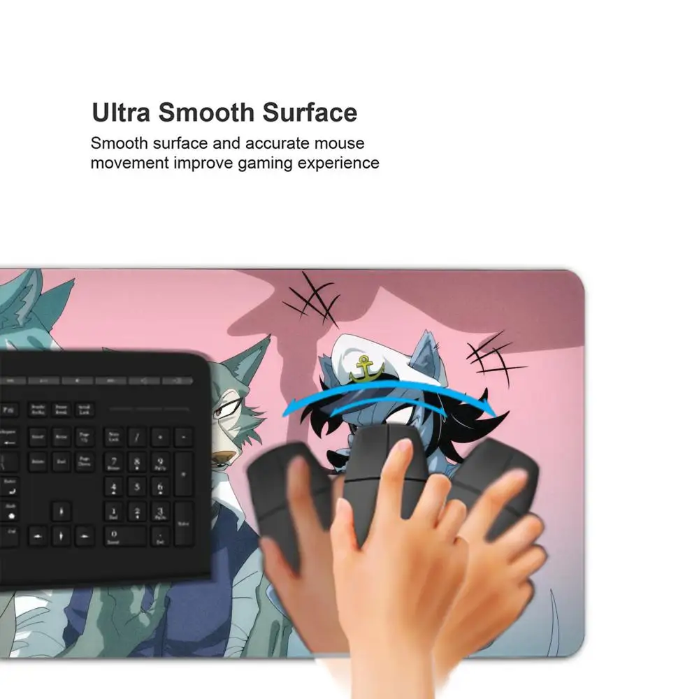 لوحة ماوس كارتون Beastars لوحة ماوس للكمبيوتر اللوحي xl سطح المكتب حصيرة لطيفة عالية الدقة مطبوعة لوحة مفاتيح الألعاب مشغل csgo 90x40 #6