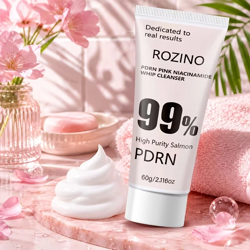 99% Pdrn Pink Niacinamide Foaming Cleanser/Facial Wash, Rich Foam Can Deeply Clean Oil and Dirt, Remove Blackheads, Shrink Pores, Effectively Control Oil, Gently Cleanse, Moisturize, Brighten the Skin, Make It Smoother and More Delicate, Suitable for Both Men and Women, Ideal for Travel and Business Trips, a Gift for Friends and Mothers