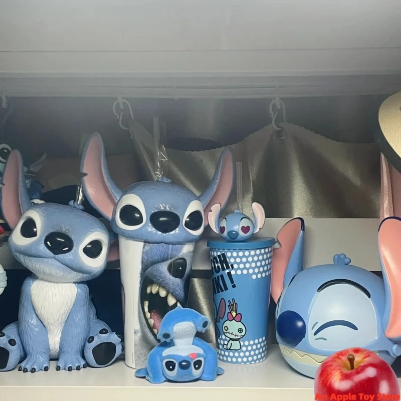 

Official Stitch (Lilo & Stitch) Themed Collectible Tumbler – Insulated Cup With Straw & Matching Plush Toy Set, Cute Anime Drink