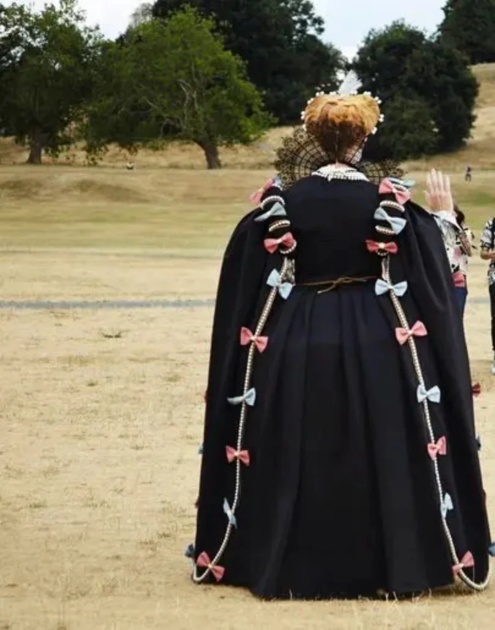 Tudor Elizabethan Queen Costume Historical Royal Court Noble Marie Antoinette Ball Gown Gorgeous Luxury Robe la Francaise Dress