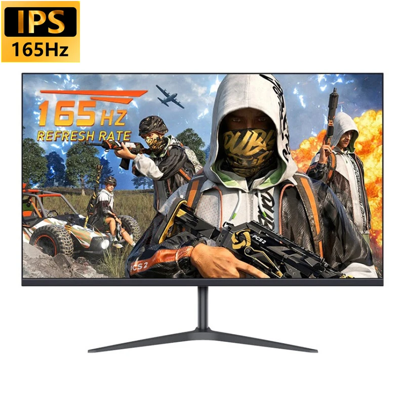 FYHXele 27inch Monitor FHD IPS Flat Gaming Display 165Hz 1ms Response Support Adaptive-Sync Free-Sync 100%sRGB With HDMI DP USB