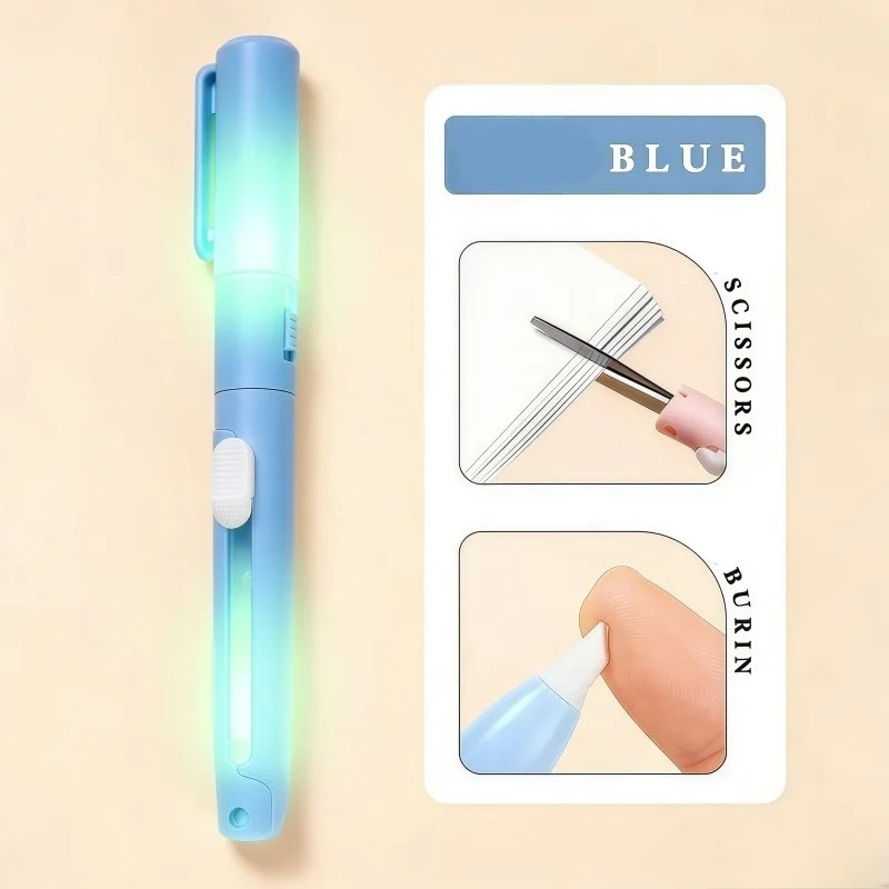 Multifunctional Luminous Portable Pen-shaped Scissors Innovative Two-in-one Design of Scissors