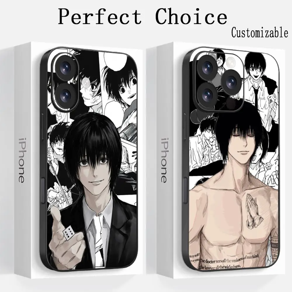 Nagumo yoichi Sakamoto cool anime Phone Case For iPhone 16 15 14 13 12 11 Plus Mini Pro Max Limited Soft black Shockproof Cover