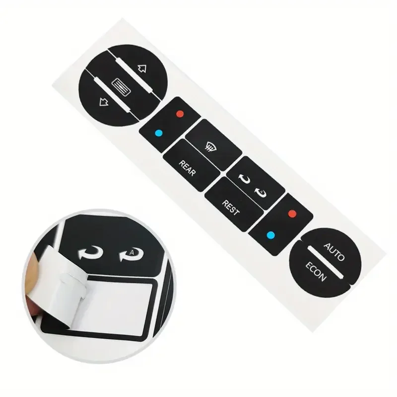 

Automobiles Air Conditioning Panel Button Stickers Self-Adhesive Switch Repair Sticker Interior Accessories For Volkswagen T5/T6