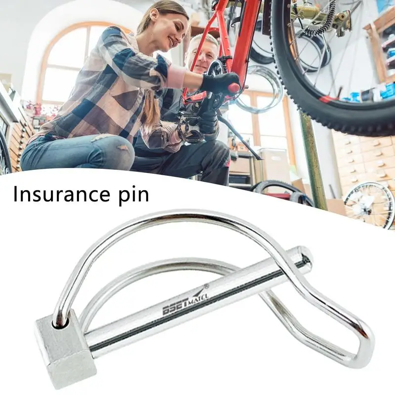 Trailer Safety Pin Stainless Steel Trailer Hitch Pin Lock Heavy-Duty Pins Safety Pin For Lawn Bike Carts Boats Farm