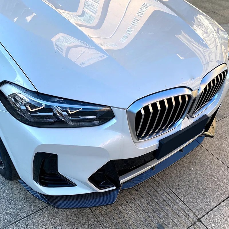 Car Front Bumper Lip Chin Spoiler Splitter Diffuser Bodykit For 2022 2023 BMW X3 G01 X4 G02 M-Pack Exterior Tuning Accessories