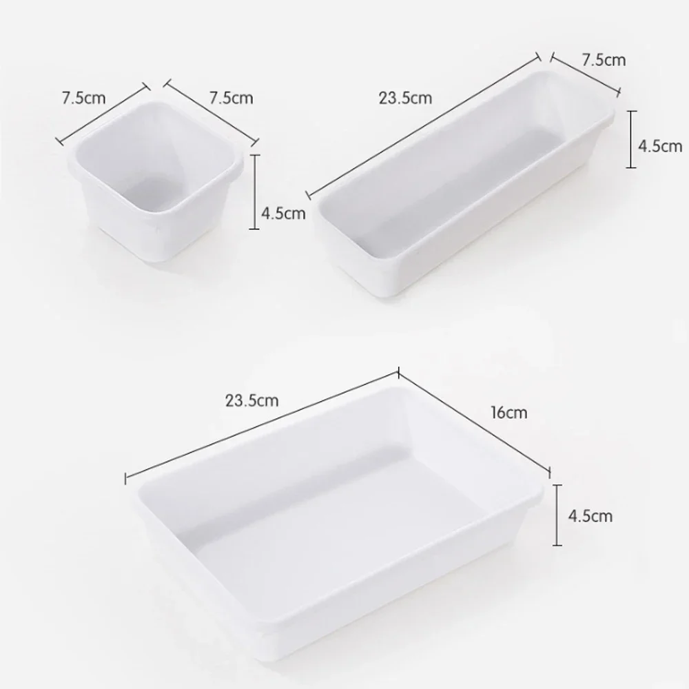 8pc/set Storage drawer storage box Organizer Box Drawer Make Up Brush Holder Pot Jewellery Cover UK Home