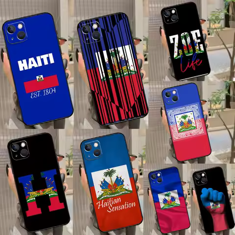 Vintage Haiti Haitian Flag Phone Case For Samsung Galaxy S25 Ultra S23 FE S21 S20 S22 S24 Ultra S9 S10 Plus Cover Coque