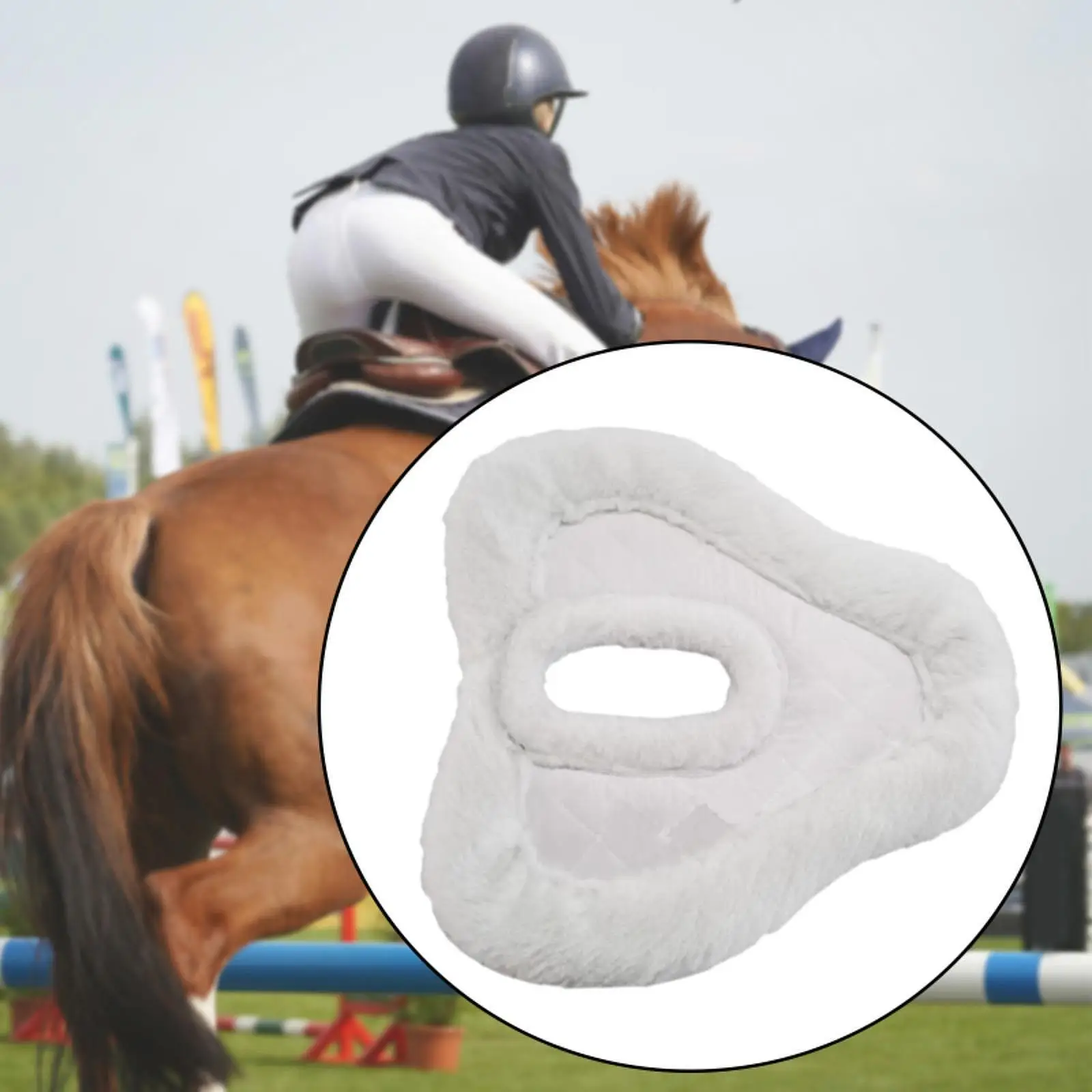 Saddle Pad for Horse Breathable Practical Washable Soft Flannel Dressage Pad