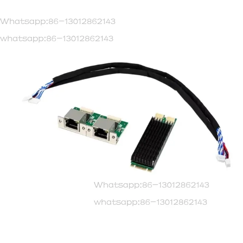 

M.2 NVMe 2280 to Dual Gigabit Ethernet Adapter with Intel I210 I211 ETHERCAT Support