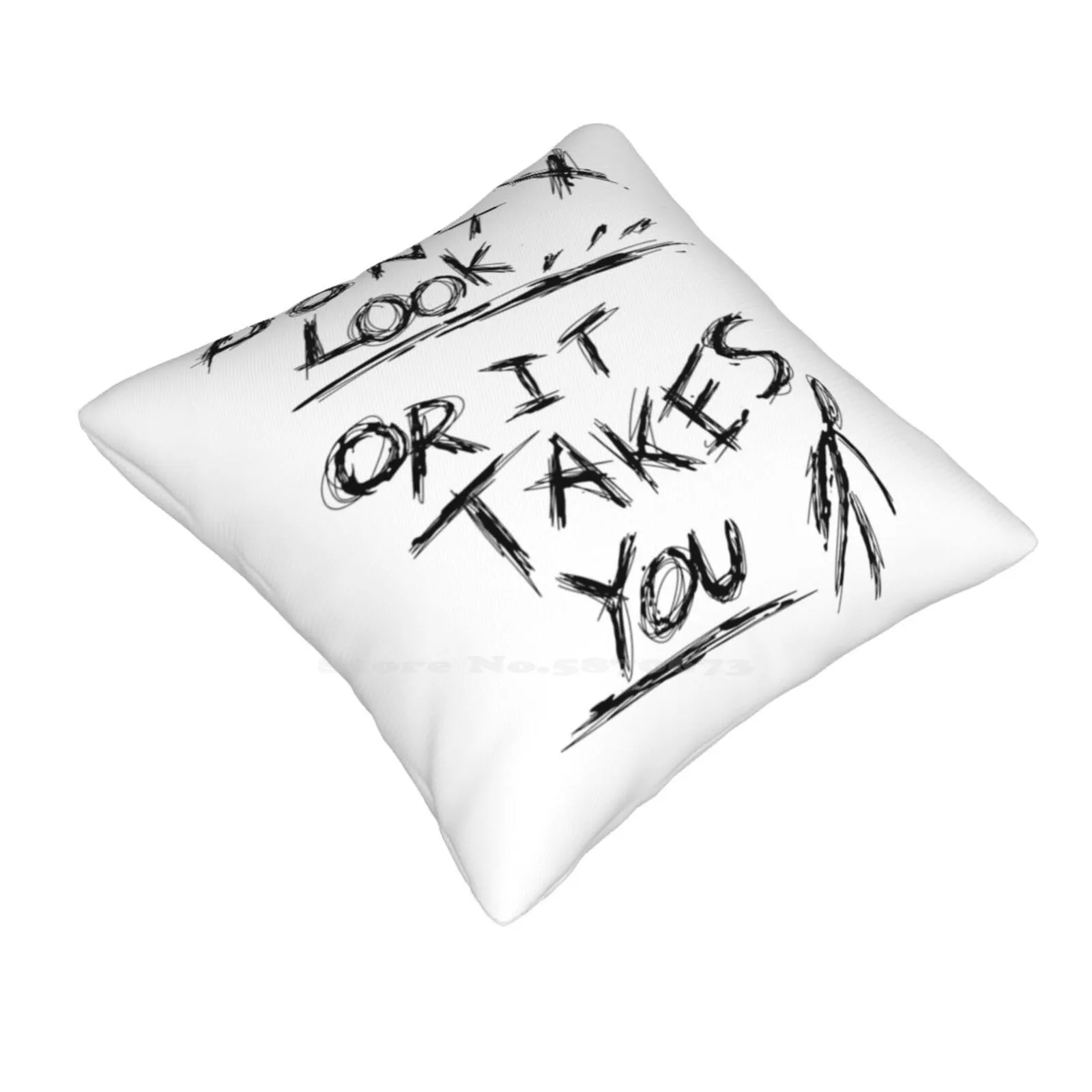 Don'T Look-Slenderman Page Bedroom Office Hug Pillowcase Slenderman Creepypasta Jeff Terror Halloween Horror Videojuego Relato