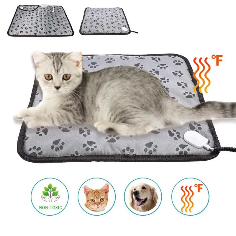 Pet Electric Blanket Winter Warming Pad Cat Dog Heated Nest Waterproof Warmer Power-Off Protection Bite-Resistant Heated Mat